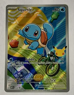 Pokemon TCG First Partner Illustration Squirtle Promo Full Art Holo 039 NM - Image 2
