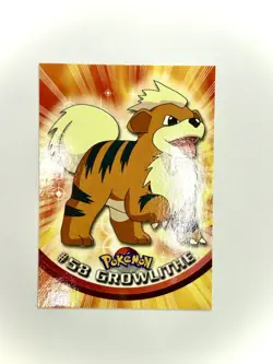 Pokemon TCG Vintage 1999 Topps Growlithe #58 Base Chrome Series 1 - Image 1