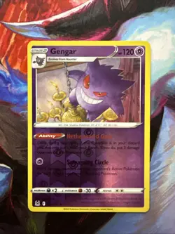 Pokemon TCG Gengar 066/196 Lost Origin Reverse Holo Rare Near Mint - Image 1