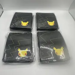 4x Pokemon Celebrations Sleeves Pikachu 25th Anniversary 65 ct - Image 2