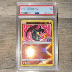 Pokemon Radiant Charizard 011/078 GO Holo Radiant Rare PSA 7 - Image 3