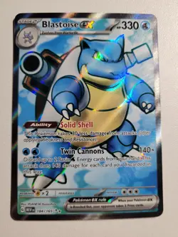 Blastoise ex - 184/165 - Ultra Rare Pokemon SV: Scarlet and Violet 151 M/NM - Image 2