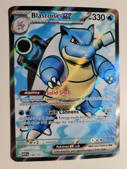 Blastoise ex - 184/165 - Ultra Rare Pokemon SV: Scarlet and Violet 151 M/NM - Image 3