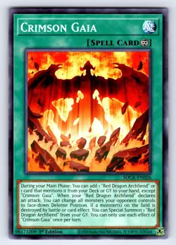 Crimson Gaia Common Structure Deck: The Crimson King SDCK-EN026 LP - Image 1