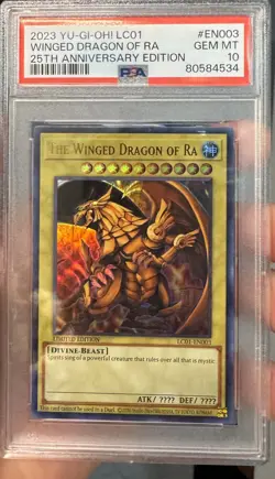 Yugioh Egyptian God Cards PSA 10 25th Anniversary - Image 2