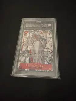 Silvers Rayleigh Manga Alt Art OP08-118 – 2024 One Piece JP – TAG 10 Gem Mint - Image 1