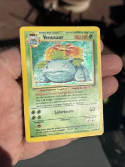 Pokemon TCG Venusuar Base Set 1999 Holo Rare Unlimited Foil Wizards WOTC vintage - Image 4