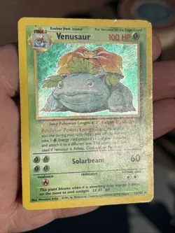 Pokemon TCG Venusuar Base Set 1999 Holo Rare Unlimited Foil Wizards WOTC vintage - Image 5
