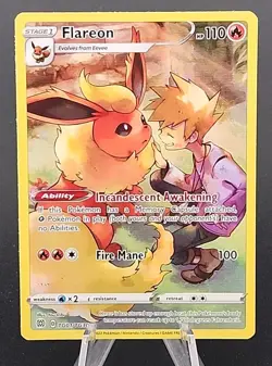 Pokemon Flareon TG01/TG30 Sword & Shield Brilliant Stars Trainer Gallery B - Image 1