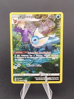 Pokemon Vaporeon TG02/TG30 Sword & Shield Brilliant Stars Trainer Gallery D - Image 1