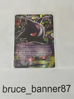 Pokemon TCG Gengar EX Ultra Rare Holo XY Phantom Forces 34/119 English - Image 1