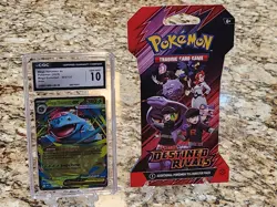Pokemon Mega Venusaur EX MEG 003/132 CGC 10 Holo Rare PLUS BONUS DR hanger 🤯 - Image 1