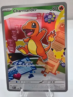Pokemon Charmander 038 First Partner Illustration Rare Promo 30th Anniversary - Image 1