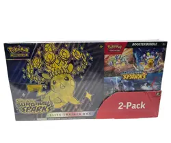 Pokemon Scarlet and Violet Surging Sparks ETB & Booster Bundle (Costco 2-pack) - Image 1