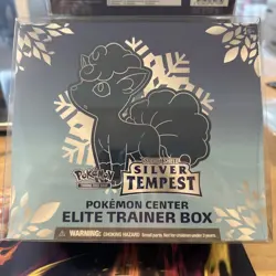 Sword & Shield Silver Tempest Pokemon Center ETB Case Fresh W/ Acrylic Box - Image 1