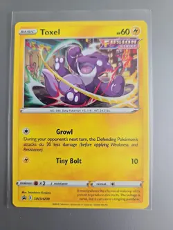 Toxel SWSH209 Fusion Strike NM POKEMON Black Star Promo - Image 1