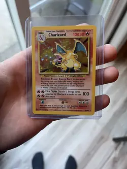 Pokemon TCG Charizard Base Set Holo Unlimited Rare - Image 1