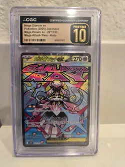 2025 POKEMON JPN MEGA DREAM EX #227/193 MEGA DIANCIE EX CGC 10 PRISTINE - Image 1