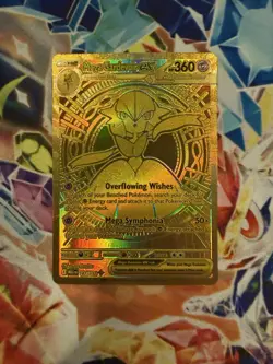 2025 Pokemon Mega Evolutions Mega Gardevoir ex Gold Hyper Rare 187/132 NM - Image 1