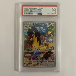 Pokemon TCG Iono's Kilowattrel Full Art Journey Together IR 163/159 PSA 9 Mint! - Image 1