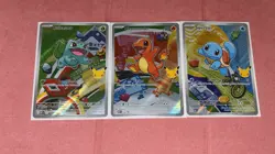 Pokemon First Partner Kanto Starters Bulbasaur, Charmander, Squirtle 30th - Image 2