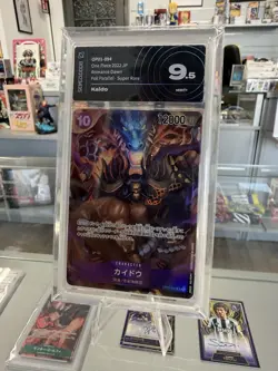 One Piece Romance Dawn tcg OP01-094 Kaido Foil parallel Jap AiGrading 9,5 - Image 1