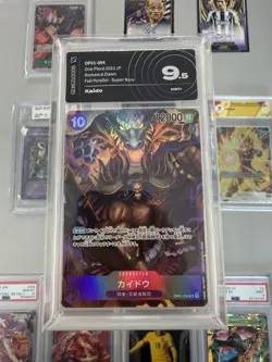 One Piece Romance Dawn tcg OP01-094 Kaido Foil parallel Jap AiGrading 9,5 - Image 2