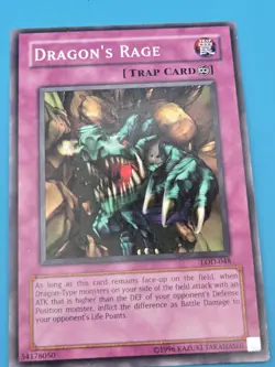 Dragon's Rage LOD-048 1st Edition Yugioh Card LP - Image 1