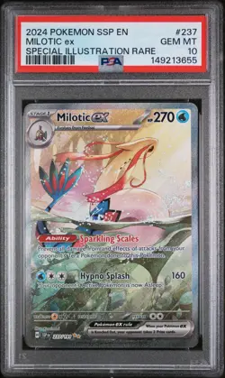 PSA 10 Milotic ex SIR Surging Sparks 237/191 Sv08 SV SSP EN 2024 Pokemon Card - Image 1
