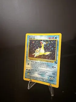 Pokemon TCG Lapras Fossil Holo Card 10/62 Unlimited Rare 1999 Near Mint/Mint - Image 4