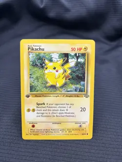 Pokemon Pikachu TCG 1st Edition Jungle Card 60/64 WOTC Vintage - Image 1