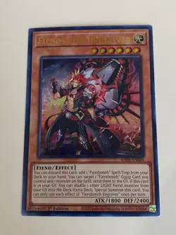 Yugioh Fiendsmith Engraver x 3 - 1st Edition Ultra Rare NM - Free Holo Card - Image 2