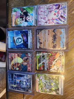 Pokemon TCG Dawn Wigglytuff Durant GX Charizard GX Full Art Foil Lot 8 Cards - Image 1