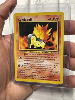Pokemon TCG Cyndaquil Neo Genesis Card 56/111 Vintage Pokemon Vtg NM Common - Image 2