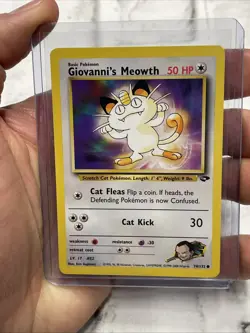 Pokemon - Giovanni's Meowth - Gym Challenge 74/132 - Common NM/MT Vintage Card - Image 1