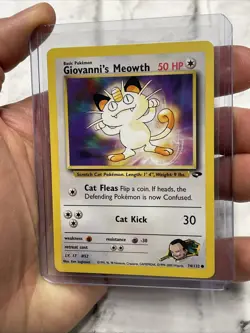 Pokemon - Giovanni's Meowth - Gym Challenge 74/132 - Common NM/MT Vintage Card - Image 2