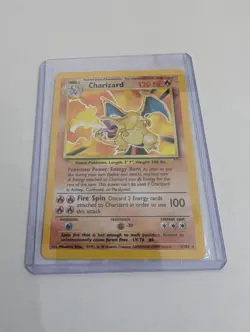 Pokemon Charizard 4/102 1999 Base Set Holo Rare Card - Image 3