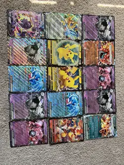 15 JUMBO Pokemon Cards BULK COLLECTION LOT! Charizard ex/Pikachu V x2/Mewtwo ex - Image 1