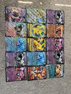 15 JUMBO Pokemon Cards BULK COLLECTION LOT! Charizard ex/Pikachu V x2/Mewtwo ex - Image 2