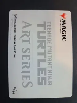 Splinter, Hamato Yoshi 8/54 Art Card MTG Ninja Turtles - Image 2