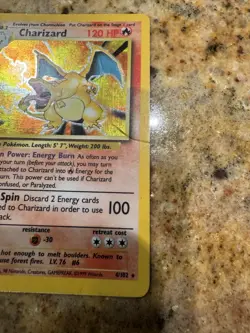 Charizard 4/102 Base Set Holo Rare Pokemon TCG Card Wizards of the Coast 1999 - Image 4