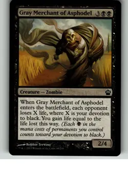Gray Merchant of Asphodel 89 Common Theros Magic: The Gathering Lightly Played - Image 1