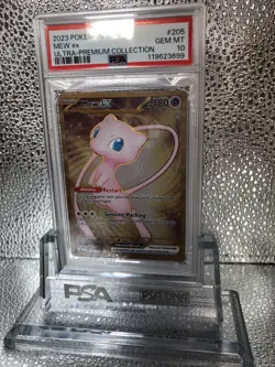 2023 Pokemon Mew ex Full Art Ultra Rare 151 UPC Metal Promo Card 205/165 PSA 10 - Image 1