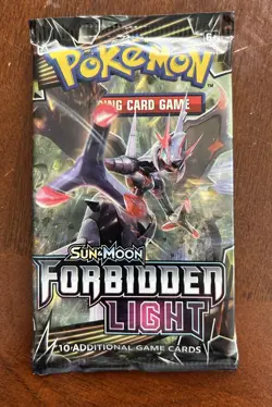 Pokemon TCG Sun & Moon-Forbidden Light Booster Pack - Image 1