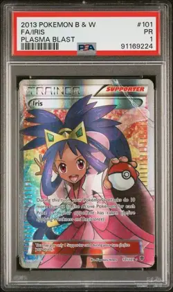 PSA 1 Poor Iris 101/101 B & W Plasma Blast 2013 Pokemon Card - Image 1