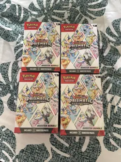 Pokemon - Prismatic Evolutions Sealed Booster Bundle Lot of x4 - Image 1