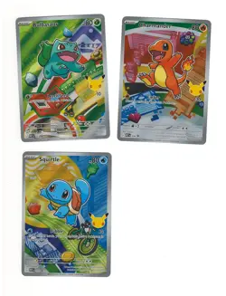 Pokemon TCG First Partner Illustration Collection Kanto GEN 1 ALL Starters - Image 1