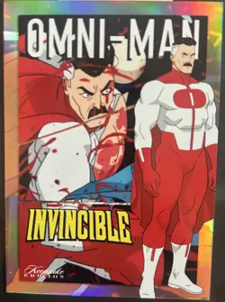 Invincible Omni Man Blood Splatter Promo Card SDCC 2025 EXCLUSIVE Keepsake - Image 1