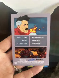 Invincible Omni Man Blood Splatter Promo Card SDCC 2025 EXCLUSIVE Keepsake - Image 2