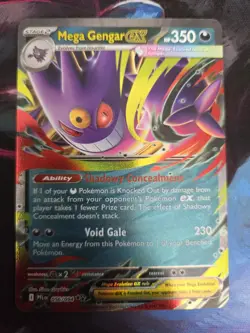 MEGA GENGAR EX 029/094 ME02 PHANTASMAL FLAMES DOUBLE RARE POKEMON TCG - Image 1